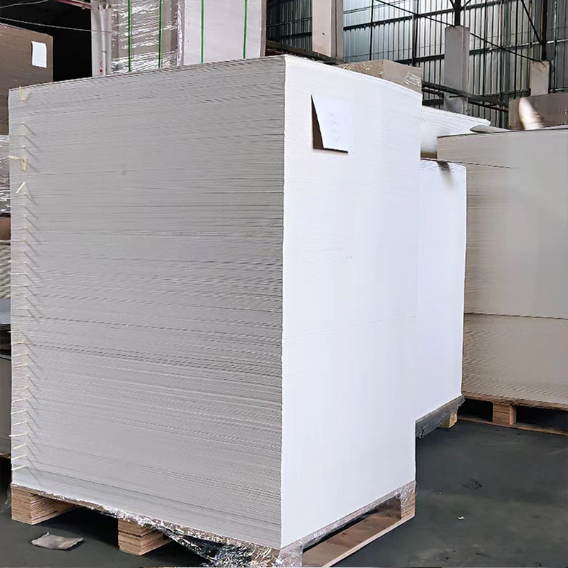 White cardboard wholesale white double-sided paper printing paper pad clothing T-shirt liner paper packing box hard cardboard customization