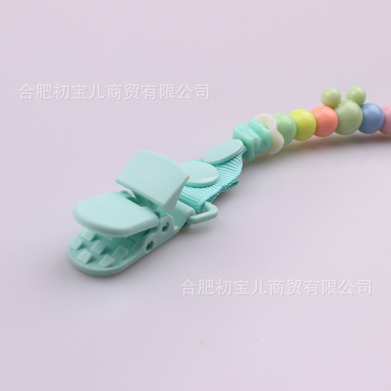 Baby Beaded Pacifier Anti-Drop Chain Toy Anti-Drop Strap Teether Anti-Drop Hanging Chain Pacifier Clip Toy Strap