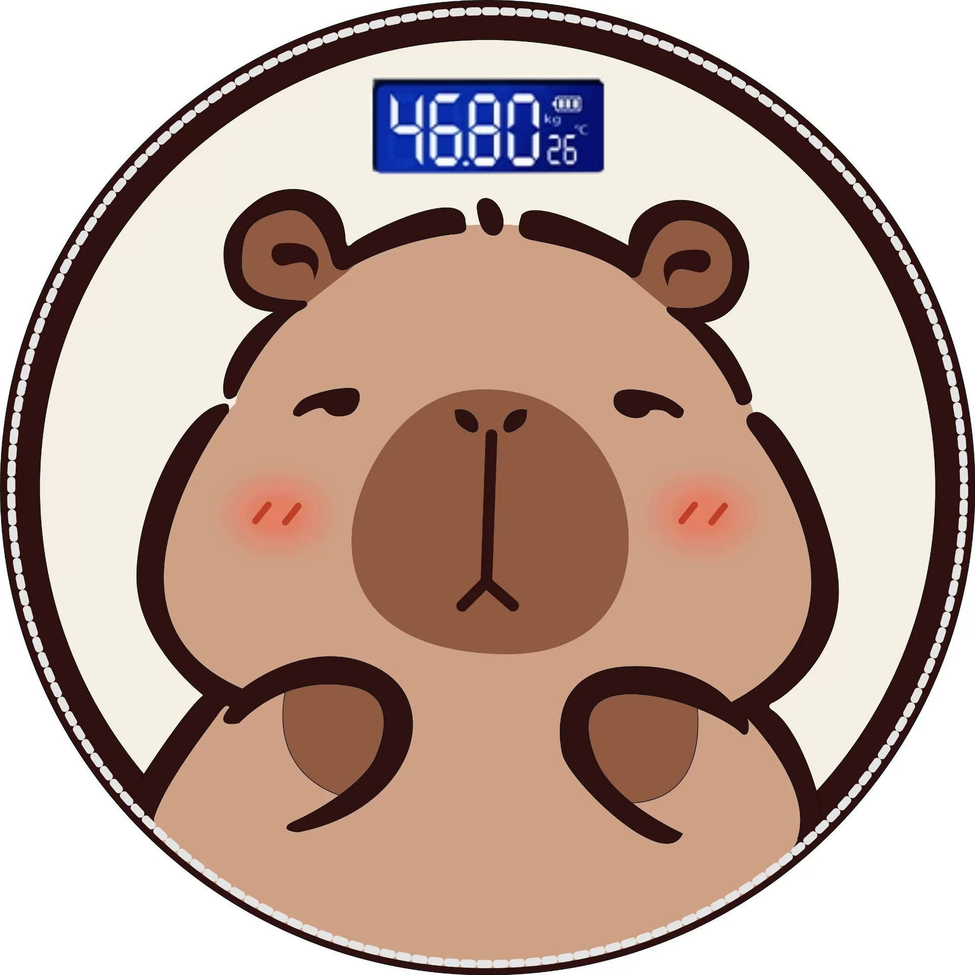 Factory Electronic Scale Household Weighing Scale Accurate and Durable Small Dormitory Cartoon Body Scale Health Meter Charging Health