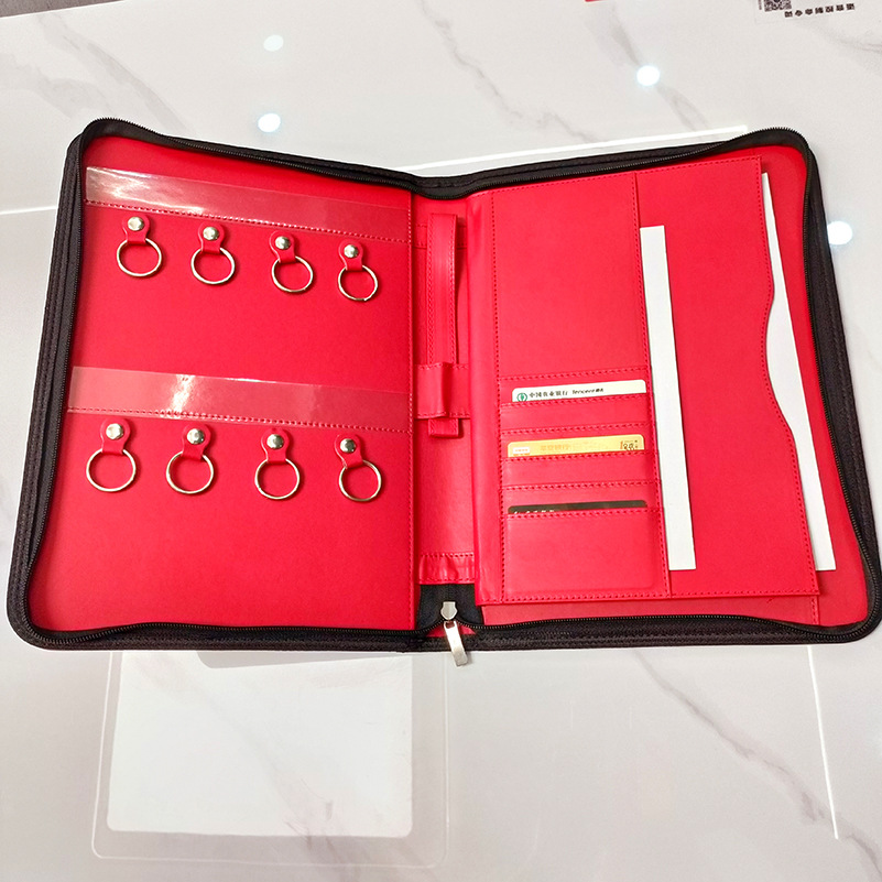 Business Multifunctional Real Estate Sales Gift A4 Manager Folder Delivery Bag Key Bag Folder Customization