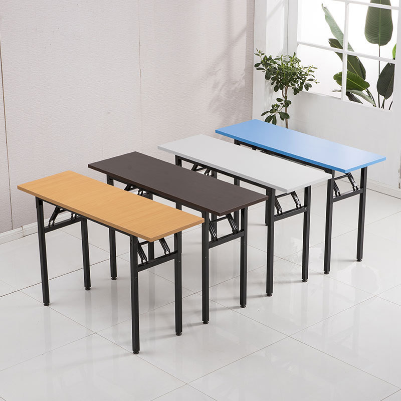 Factory wholesale simple folding table Office conference table long learning desk single double floor table training table