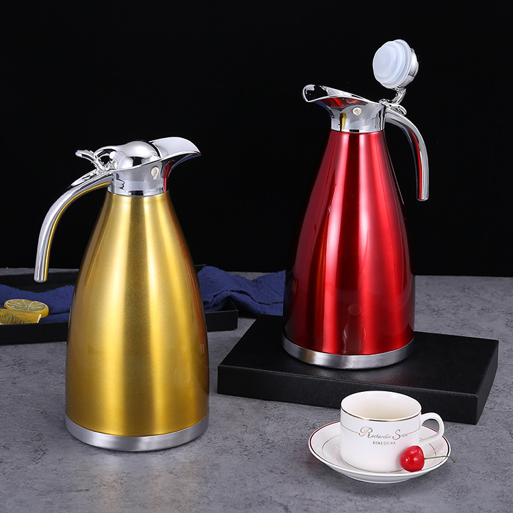 304 stainless steel thermos double layer vacuum coffee pot European hot and cold kettle thermos bottle general merchandise