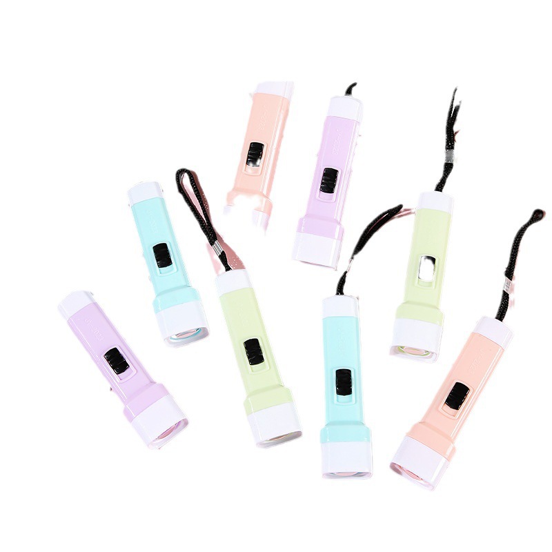 New Pure Color Simple Jelly Color Small Flashlight Strong Light Lighting Led Wholesale Small Household Appliances Small Gifts Wholesale
