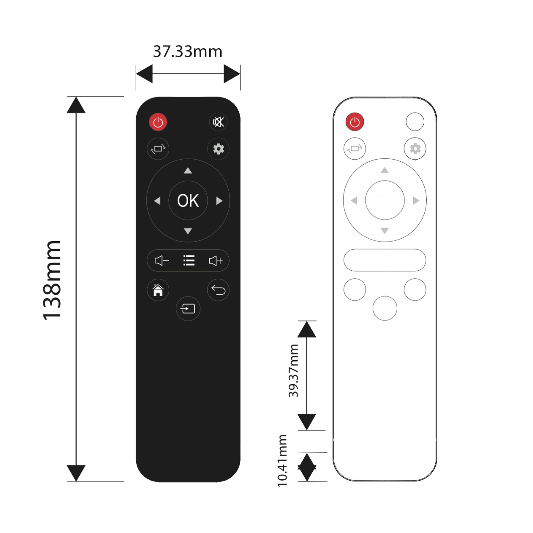 Source Factory Cross-Border Hot-Selling Hy300 Pro Projector Remote Control High-Quality Infrared Remote Control Wholesale