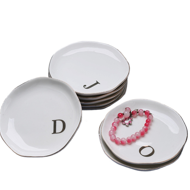 Керамическая подставка для украшений, белая, для хранения и показа