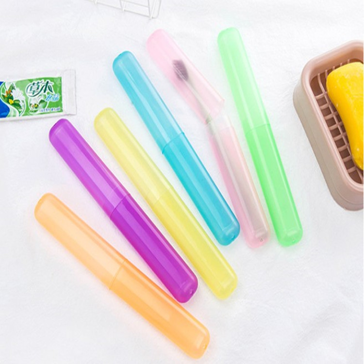 Коробка для хранения зубной щетки для деловых поездок, компактный набор зубной щетки с крышкой, дренируемая коробка