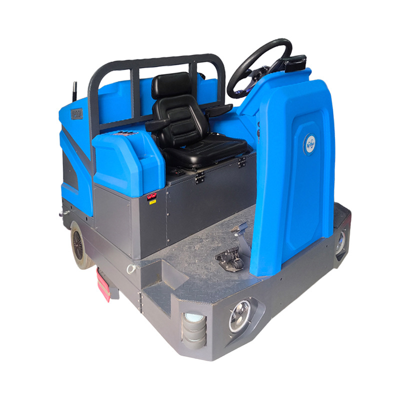 Driving Floor Scrubber Multi-Functional Factory Workshop Shopping Mall Property Basement Sanitation Cleaning Sweeping and Mopping All-In-One Sweeper