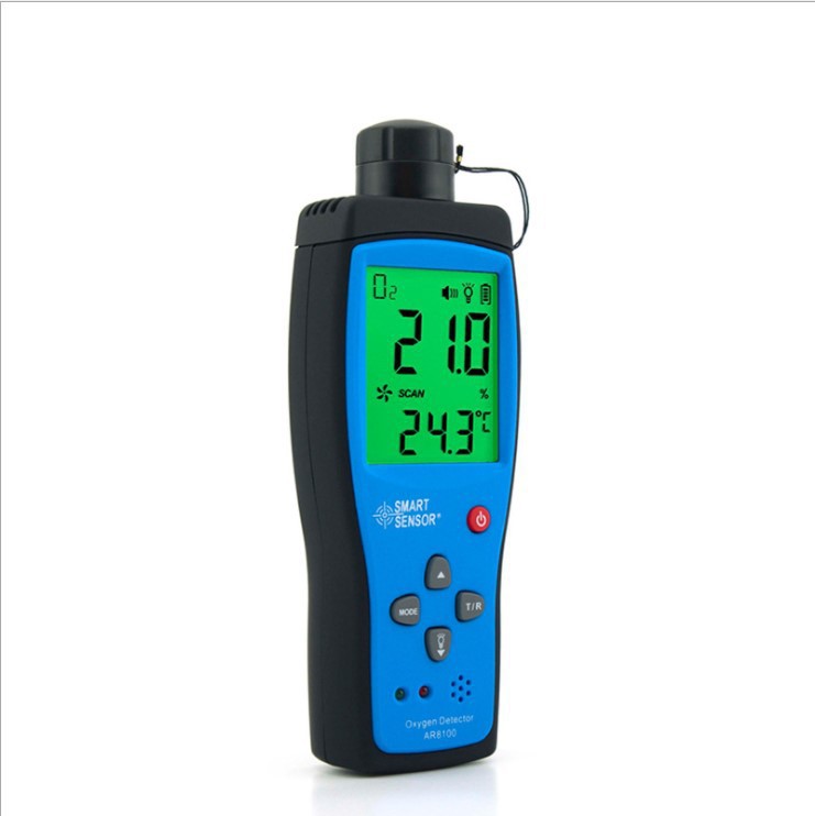 Xima Oxygen Detector Ar8100 Oxygen Content O2 Concentration Oxygen Meter Alarm Portable Gas Detector