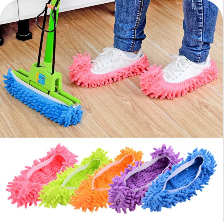 Chenille Floor Mop Shoe Covers Lazy Shoe Covers Mop Head Covers Floor Cleaning Shoe Covers One Price