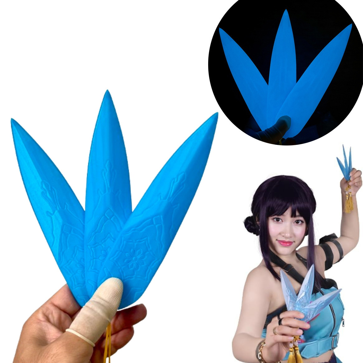 Zoey's Daggers Prop Zoey's Dagger Cosplay Props Kpop Demon Hunters