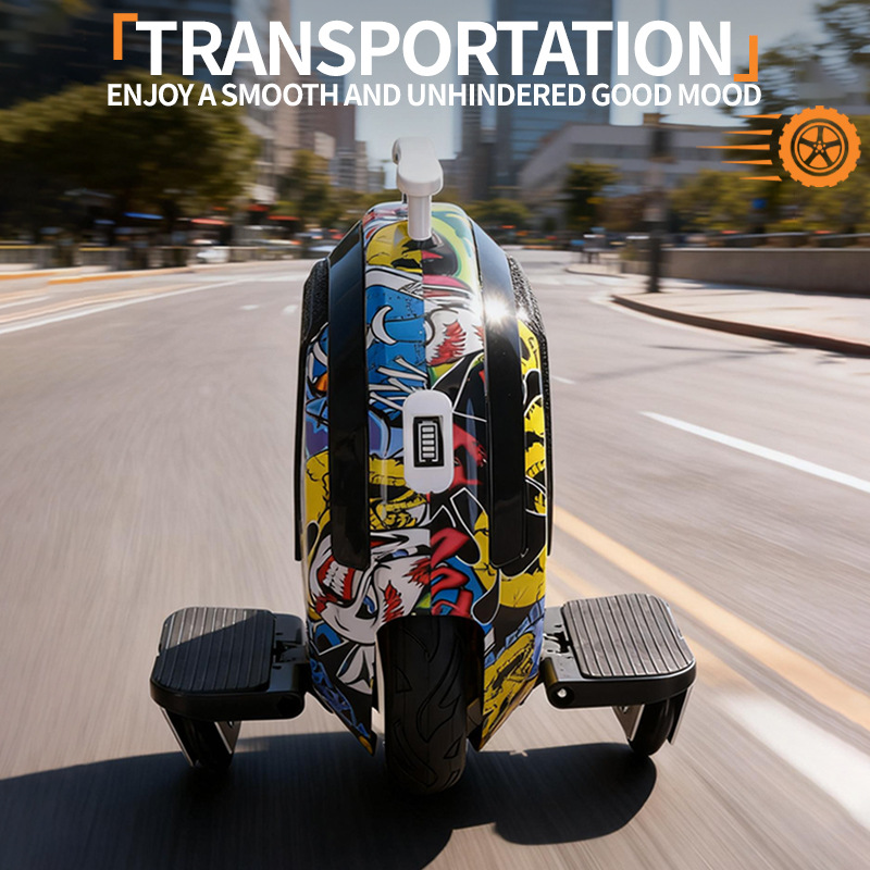 Cross-Border Smart Electric Unicycle Adult Unicycle One-Wheel Work Standing Riding Bluetooth Music Scooter