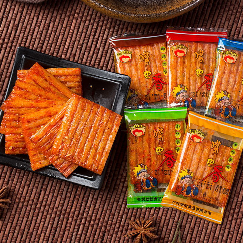 [Exclusive to Lightning Warehouse] Mouth-Watering Spicy Nostalgic Small Spicy Strips 6G/Pack, Same Style as Supermarket Spicy Gluten Strips