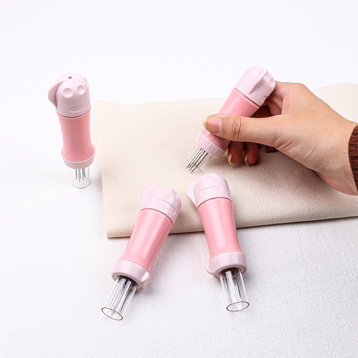 Wool Felt Poke Poke Le Manual DIY Sewing Tool 5-head Poke Needle Replacement Needle Set Multi-felt Needle Rapid Felt