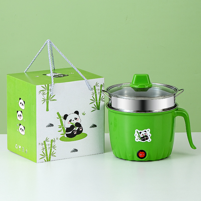 Household Electric Cooker, Electric Hot Pot, Panda All-In-One Pot, Non-Stick Pot, Mini Instant Noodle Pot, Small Electric Cooker, Cross-Border Small Gifts