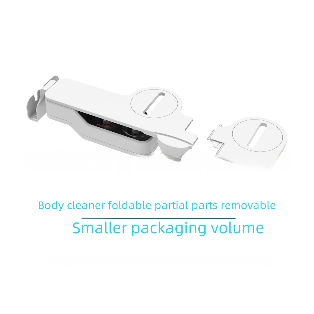 Amazon hot-selling non-electric hot and cold body cleaner mobile phone storage rack double nozzle women's cleaner smart toilet lid