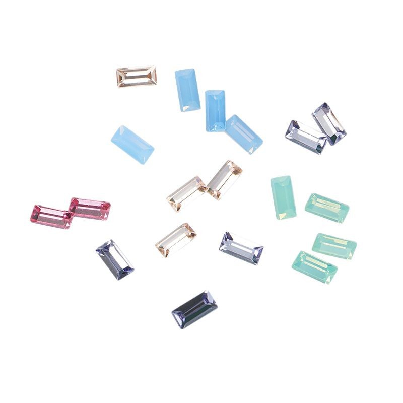 Custom K9 Pointed-Back T-Shaped Rhinestones Glass Nail Art Decoration Accessories Mixed Batch Imitation Czech Imitation Hua Zi Special-Shaped Rhinestones Sparkling Rhinestones