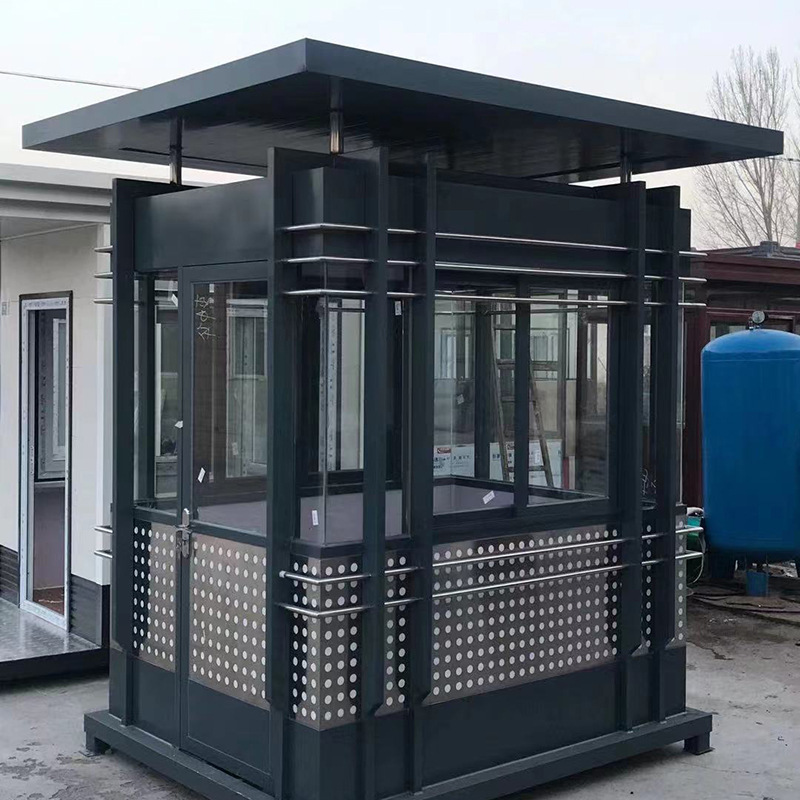 Stainless Steel Structure Guard Booth Manufacturer Sells Kiosks, Smoking Booths, Security Guard Rooms, Mobile Security Booths, Mobile Guard Booths
