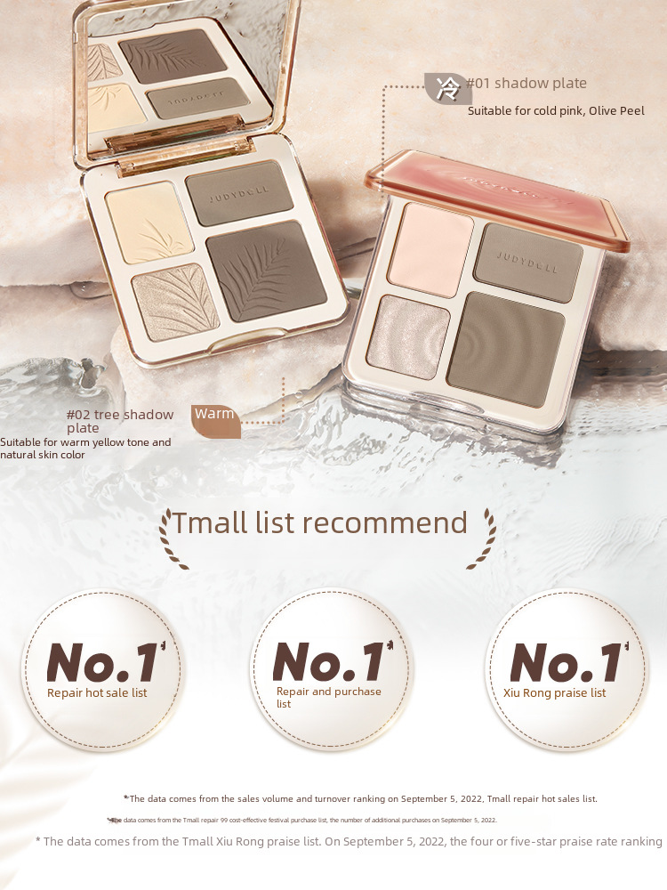 Judydoll Orange Contour Palette Polaroid Eyeshadow Brightening Concealer Shadow Nose Shadow Contour Palette Highlight Comprehensive Palette