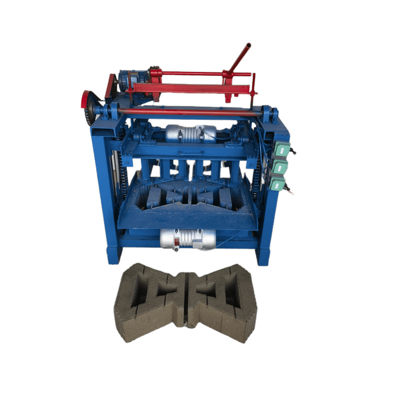 Fully Automatic No-Burning Cement Brick Making Machine Mobile Small Hollow Paving Block Forming Machine Brick Making Machinery