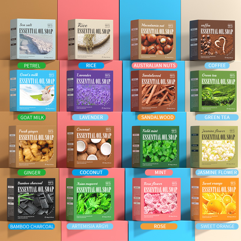 Мыло с эфирным маслом Der.J, контроль масла, увлажняющее, ароматическое, ручной работы, оптовая продажа