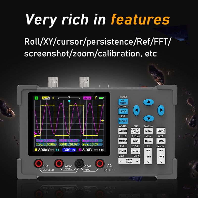 Digital Oscilloscope120M of Micro DSO3D12 3.2 Inch Desktop in ZEEWEII