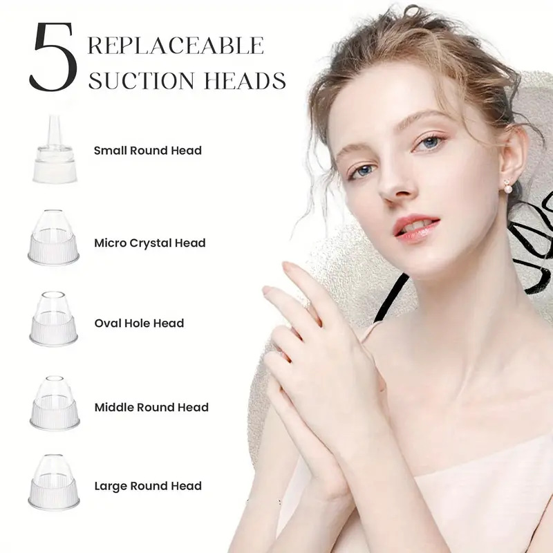 Blackhead Suction Device Electric Small Bubble Visual Pore Cleaner Acne Facial Blackhead Removal Device Wholesale