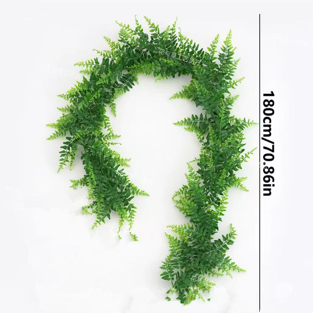Cross-Border Artificial Persian Leaf Rattan Wedding Arch Decoration Wrapped with Green Plants Persian Grass Rattan Outdoor Decoration
