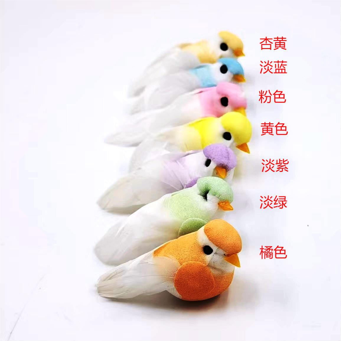 Любимая заколка Нянь/Толстоклювая вингфинч/Симуляция пернатой птицы/Заколка декорация птицы