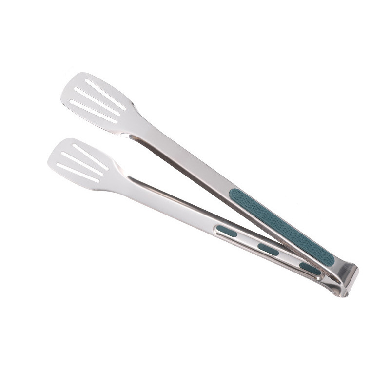 Stainless Steel Food Tongs 304 Thickened Anti-Scald Steak Barbecue Baking Special Bread Food Kitchen Household Tools