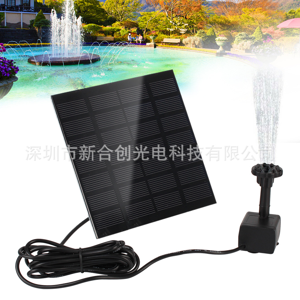 Solar Fountain Square Fountain Extended Line Separation Fountain Indoor Use Fountain Outdoor Garden Fountain