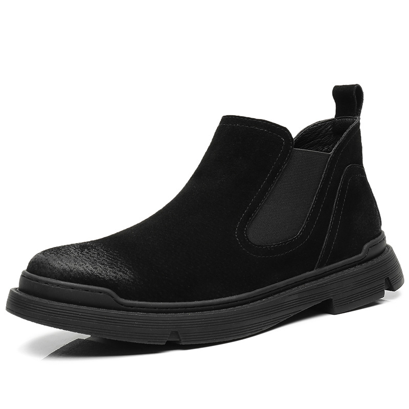 H688 Mid-range Trendy Men's Boots Foot Retro British Style High-range Martin Boots Shoes Spring Chelsea Boots Men's plus size