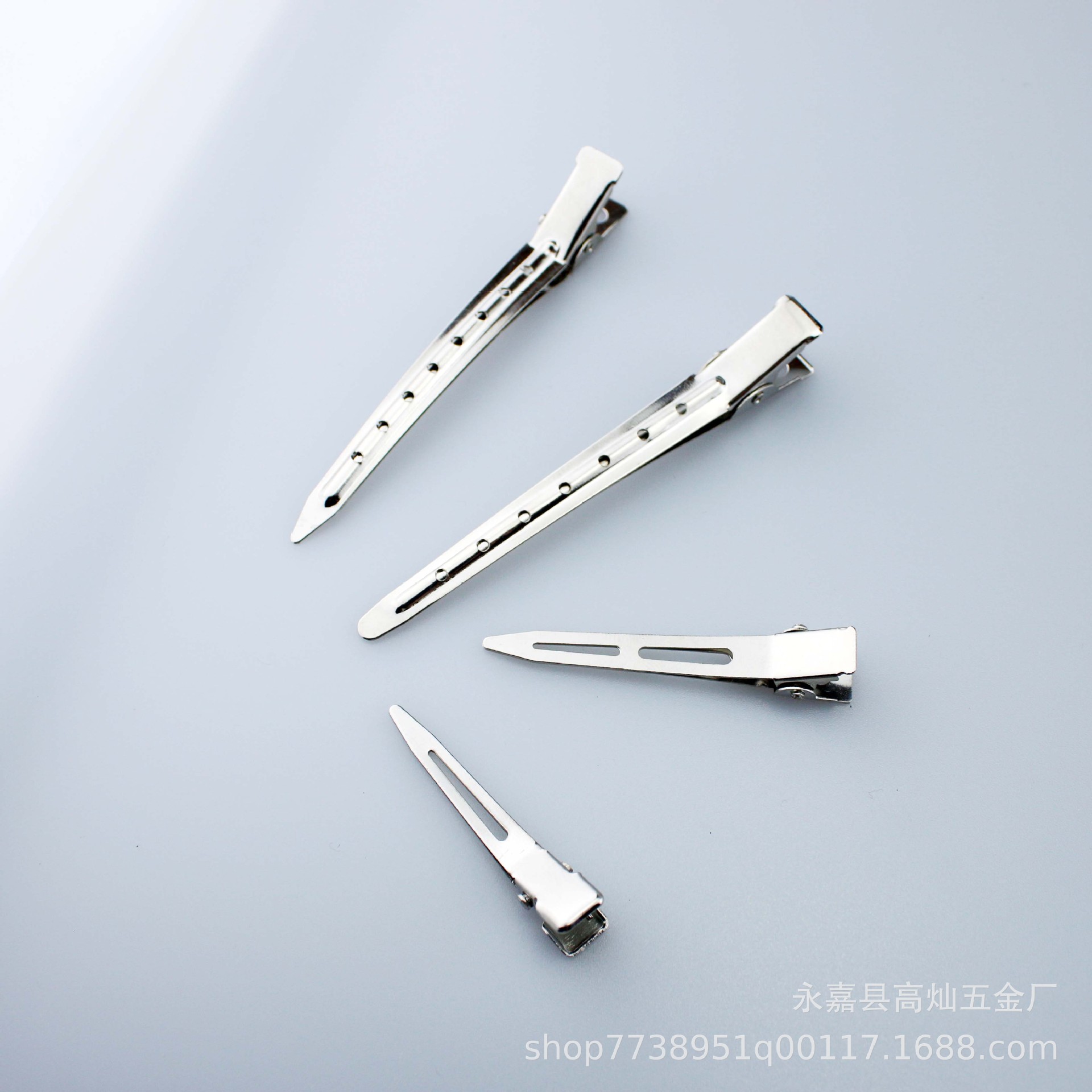 Металлический зажим для волос, зажим для парикмахерских, зажим для укладки, одиночный зажим, заводская электроплатировка