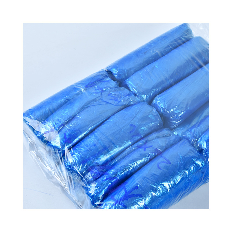 Factory in stock disposable PE mechanism oversleeves blue white waterproof transparent plastic oversleeves 100 pcs/bag
