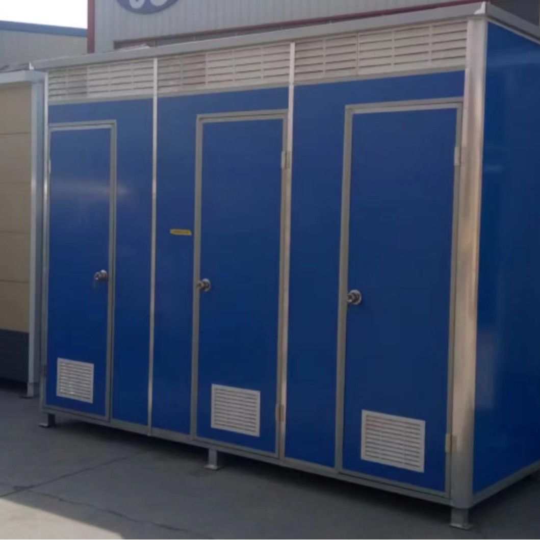 Outdoor Construction Site Color Steel Plate Mobile Toilet Double Simple Mobile Toilet Shower Room Rural Single Toilet