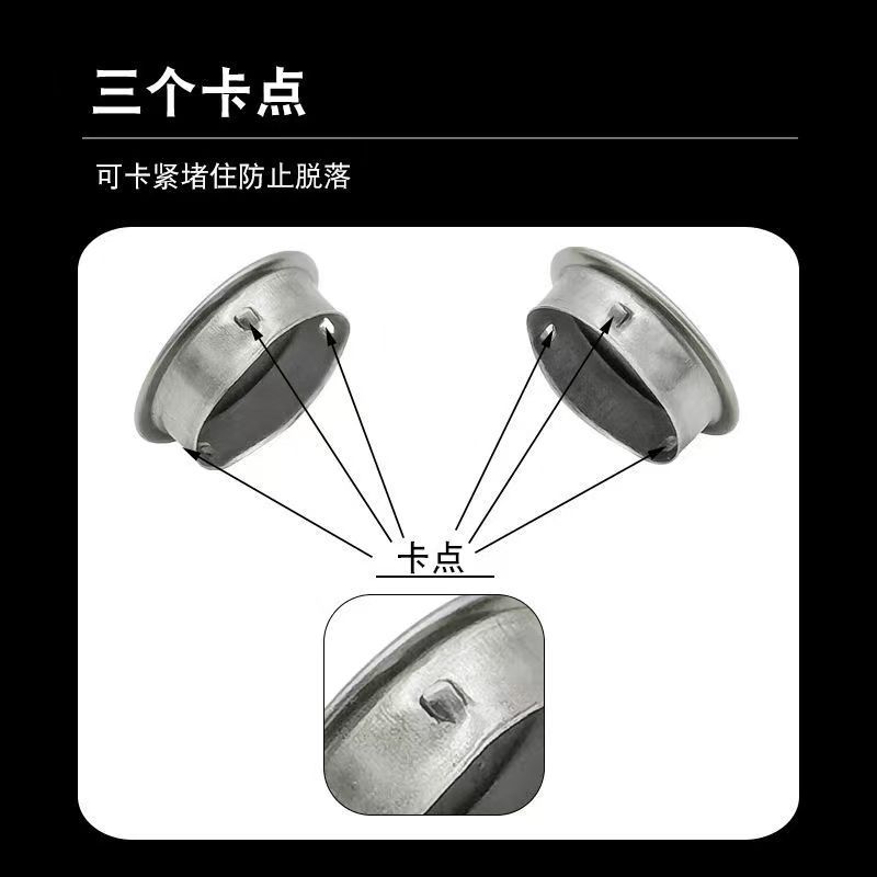 Stainless steel 201 quick sealing ugly cover welding-free round pipe plug hole cover inner plug head decorative cover hole plug