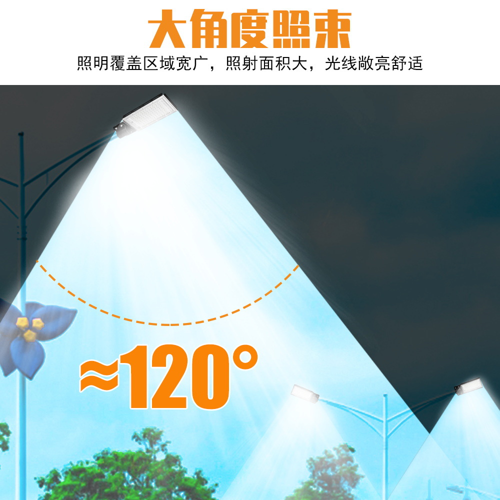 LED road lighting outdoor waterproof garden lights integrated new rural aisle lighting street lights 100W highlight