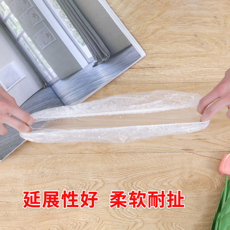 Disposable shower cap head cover elastic strip shape plastic pe thickened hotel hair bath factory wholesale