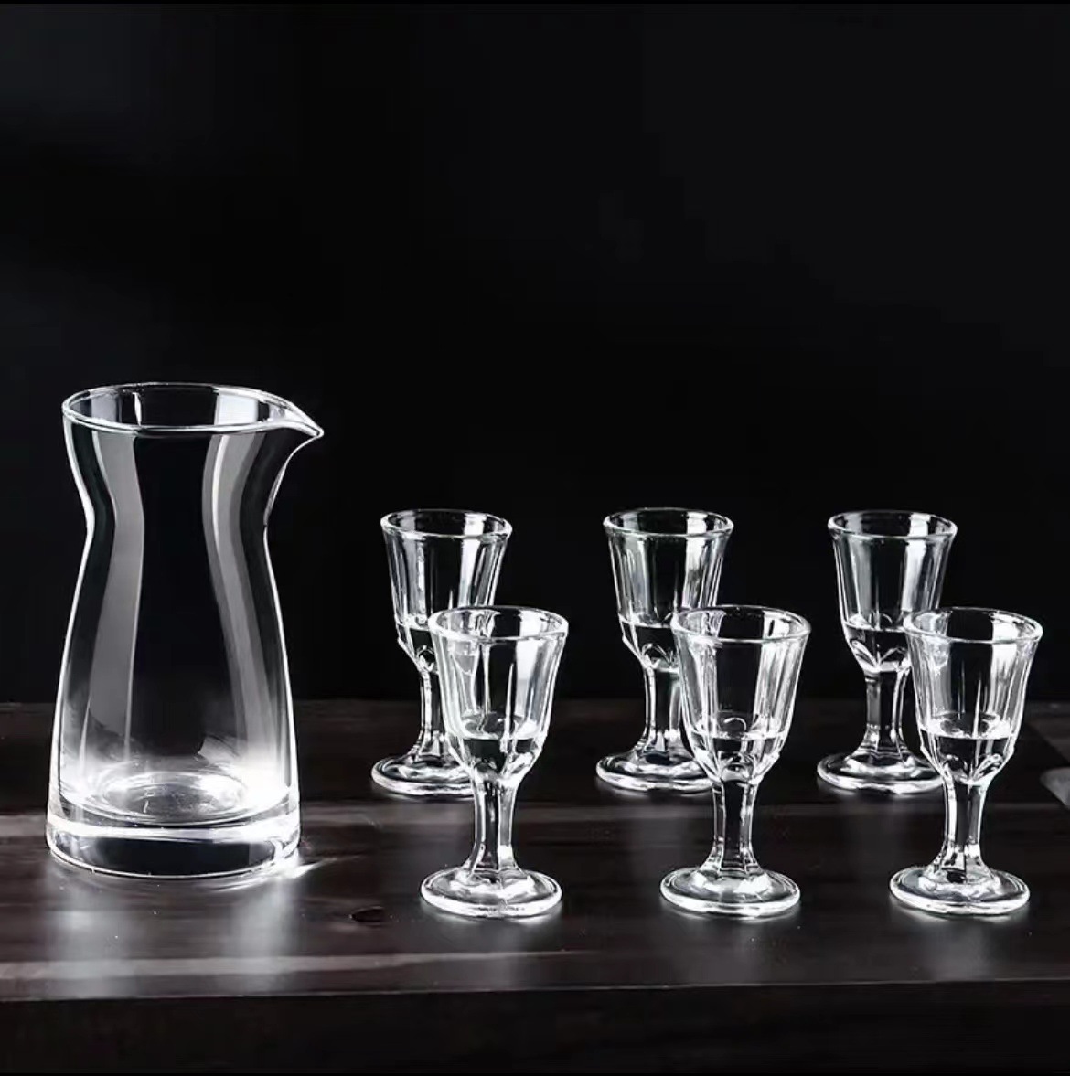 Factory Glass Liquor Glass Wine Set 80 Minute Wine Glass Wholesale Moutai Cup logo Gift Set