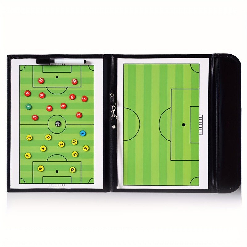 Тактическая доска для футбольного тренера, 2.5 складная, цветная с магнитной командной доской, долгосрочная поставка