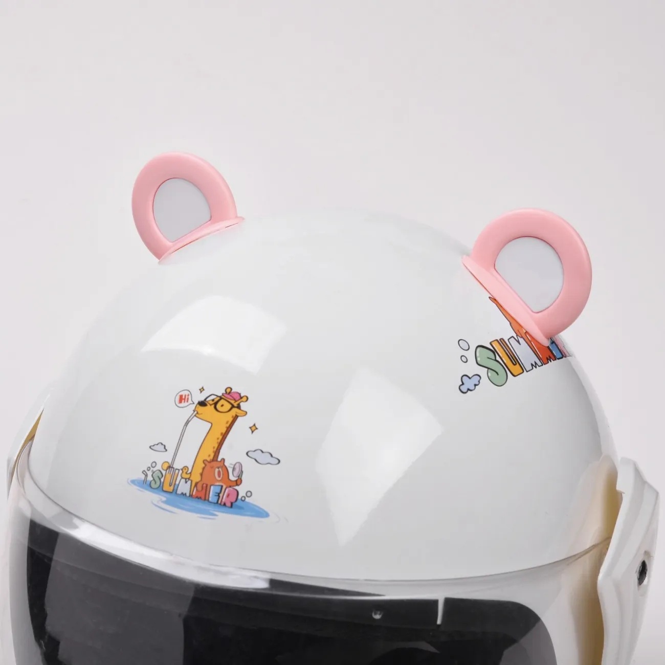 Декорация шлема с ушами медведя новые популярные ушки кошки милые персонализированные аксессуары для электромобиля креативные мягкие милые