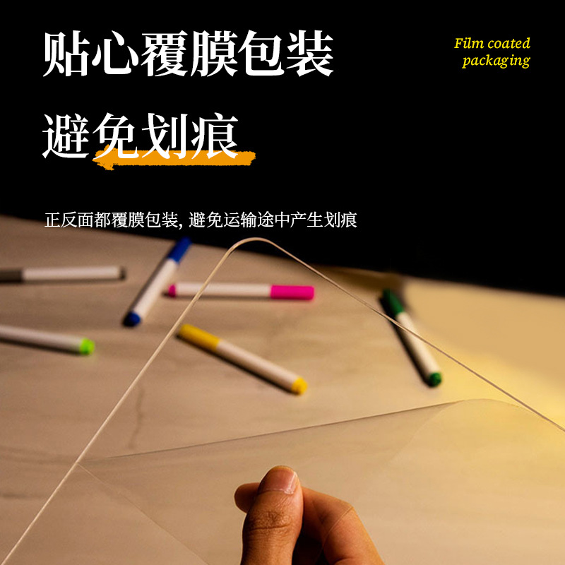 Foreign trade new ins transparent luminous acrylic noteboard erasable luminous billboard handwritten graffiti night light