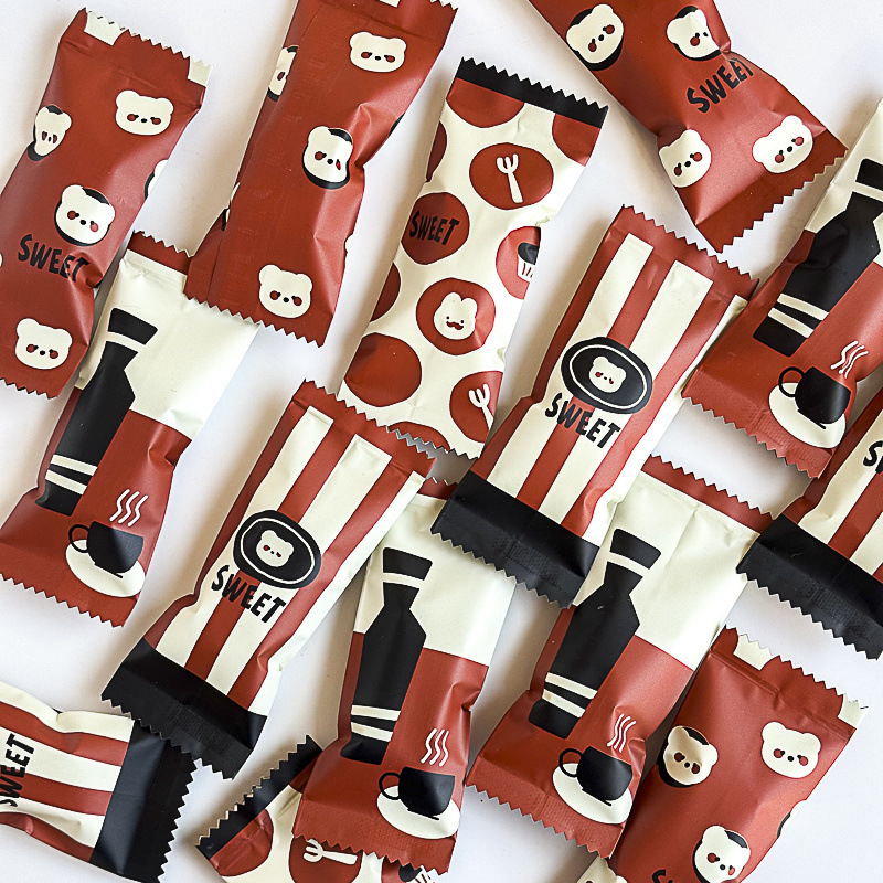 Christmas Candy Bag Baking Nougat Bear Wrapping Paper Biscuit Wrapping Bag Toffee Paper Wrapping Machine Bags