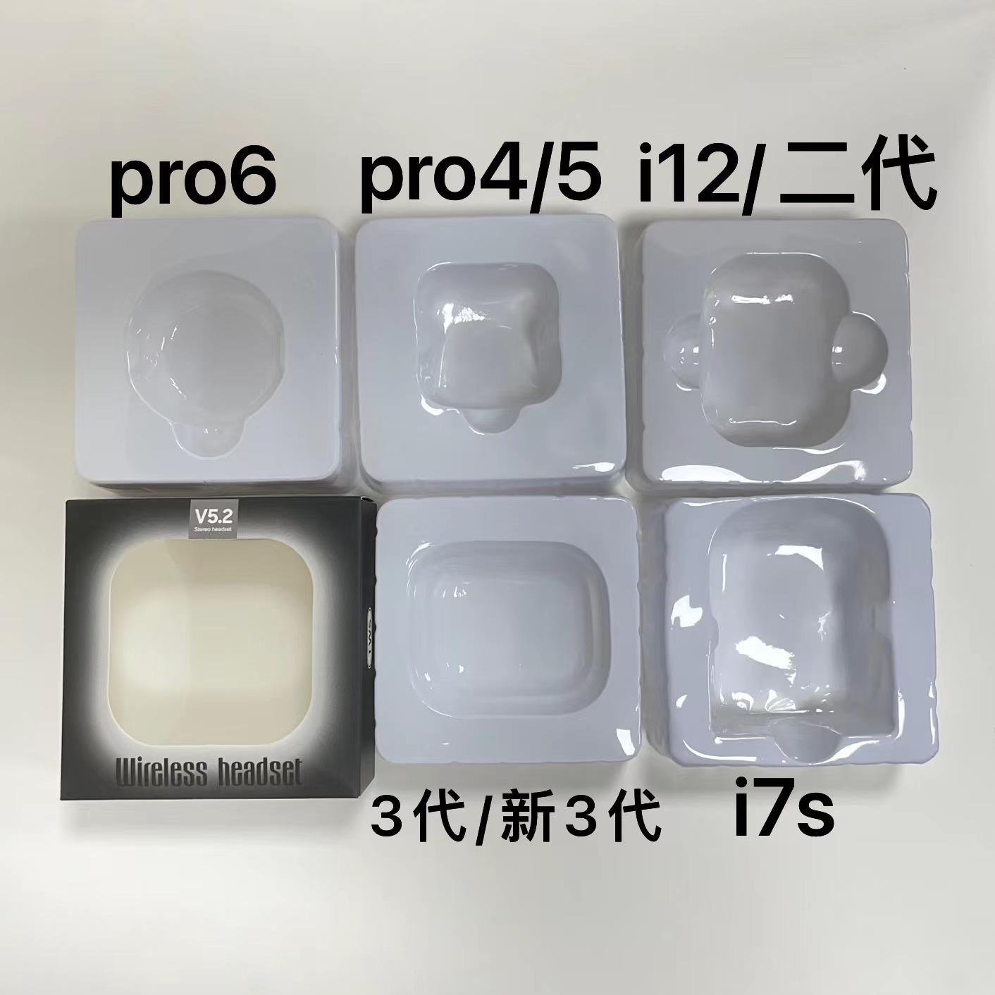 New neutral Bluetooth wireless headset box i12 Apple three generation TWS universal pro4/5/6 generation spot