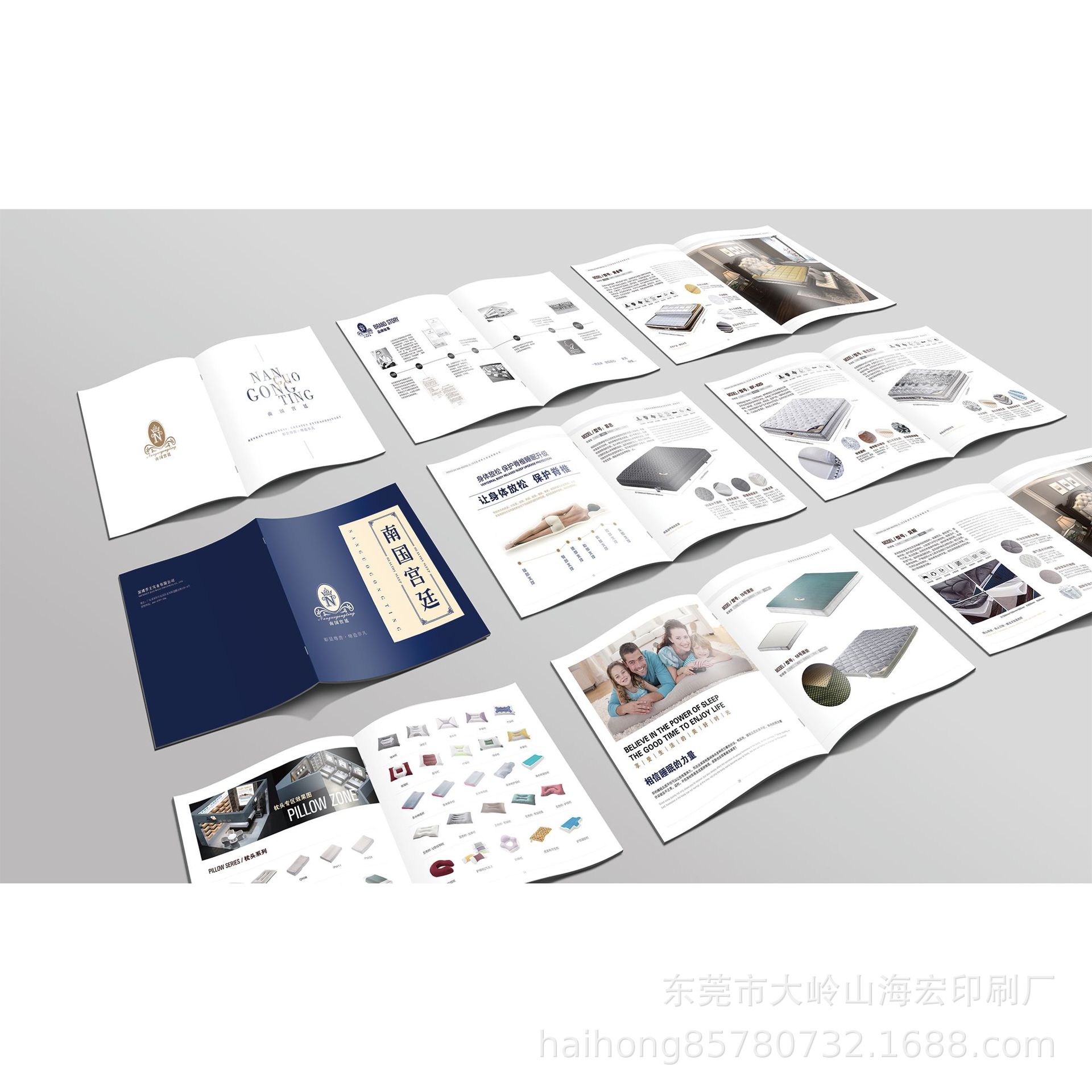 Product Brochure Printing, Single Sheet Folding Saddle Binding, Black and White Accordion Folding Customization, Corporate Brochure Printing