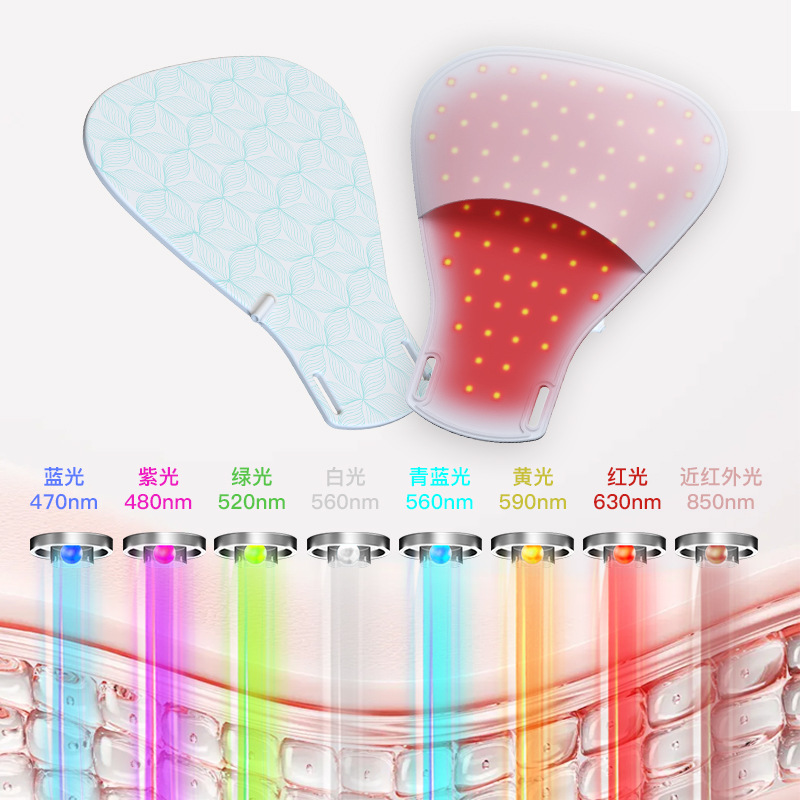 Led Silicone Hand Beauty Device Photon Rejuvenation Device Color Light 2025 Light Therapy Skin Care Device Home Spectrum Beauty Device