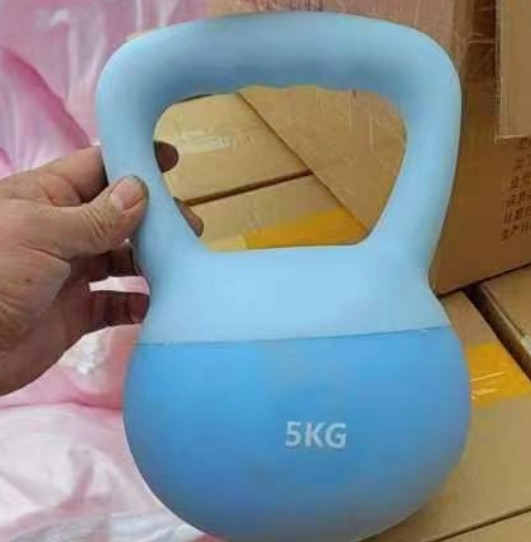 Soft Silicone Kettlebell Men's and Women's Home Fitness Equipment Thin Belly Soft Swing Pot Dumbbell Weight Loss Ass
