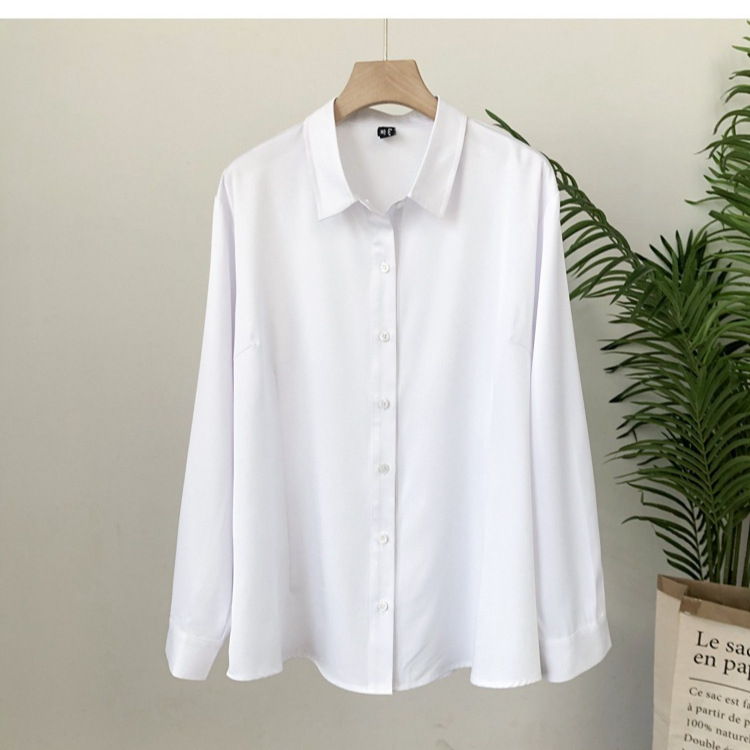 8301OL shirt temperament fat mm size women's long sleeve fat sister coat 300kg size overalls