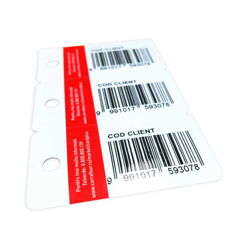 Dongguan Manufacturers Produce Printed Membership Points Card Systems, Pvc Material Special-Shaped Tripartite Barcode Cards