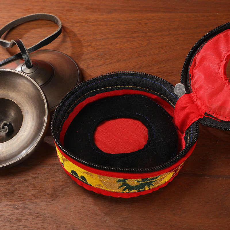 Ring Bells Nepal Handmade Bronze Ring Bells Ring Cymbals Box Tone Therapy Yoga Meditation Ding Xia Sound Crisp Bell