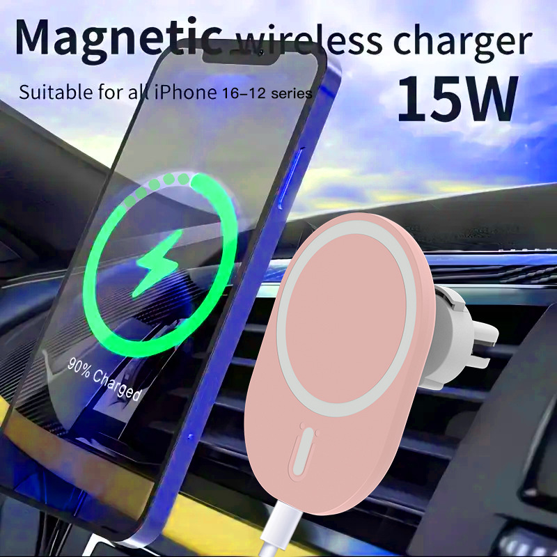 Car Magnetic Wireless Car Charger Wireless Charger Magnetic Car Wireless Charger Abs Powerful Magnetic Wireless Fast Charger